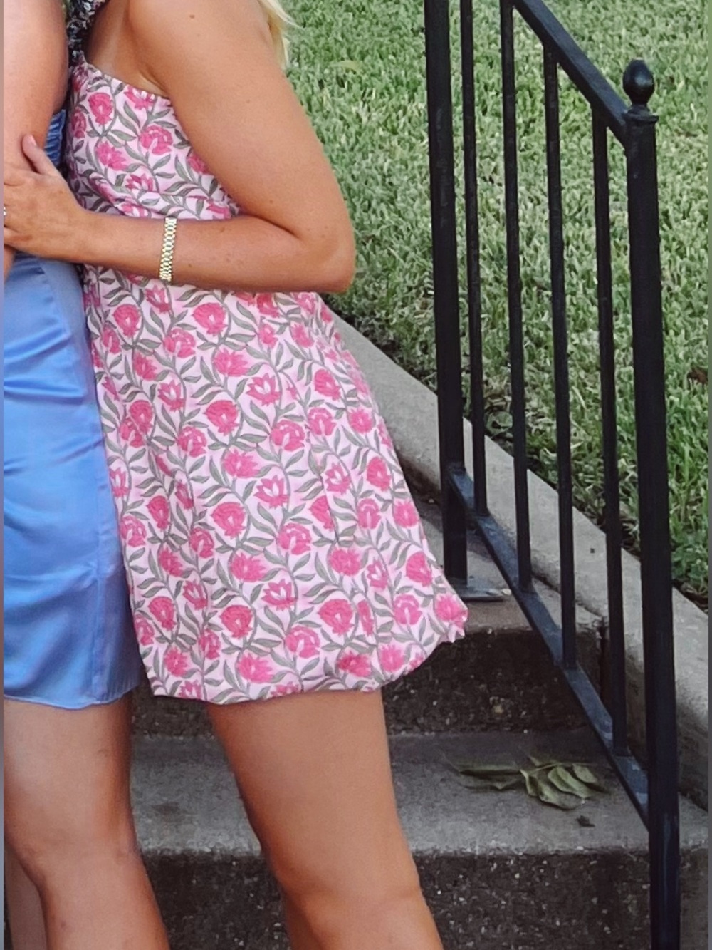 Pink mini dress